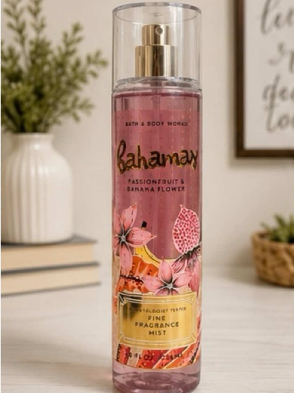 Bath & Body Works Bahamas Fine Fragrance Mist Passionfruit Banana Flower 8 oz
